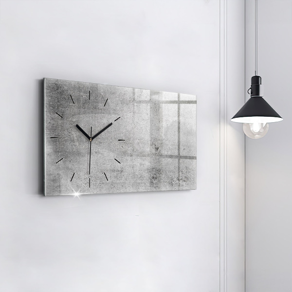 Reloj de cristal horizontal Pared en bruto