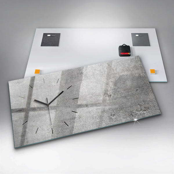 Reloj de cristal horizontal Pared en bruto