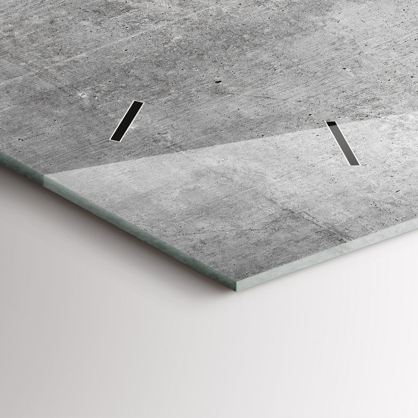 Reloj de cristal horizontal Pared en bruto