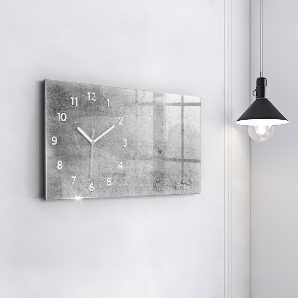 Reloj de cristal horizontal Pared en bruto