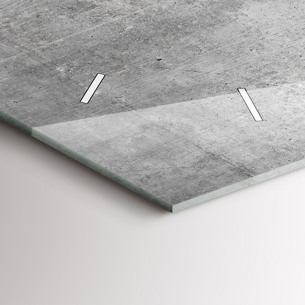 Reloj de cristal horizontal Pared en bruto