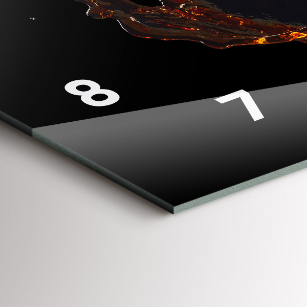 Reloj horizontal Bebida derramada