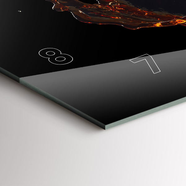 Reloj horizontal Bebida derramada