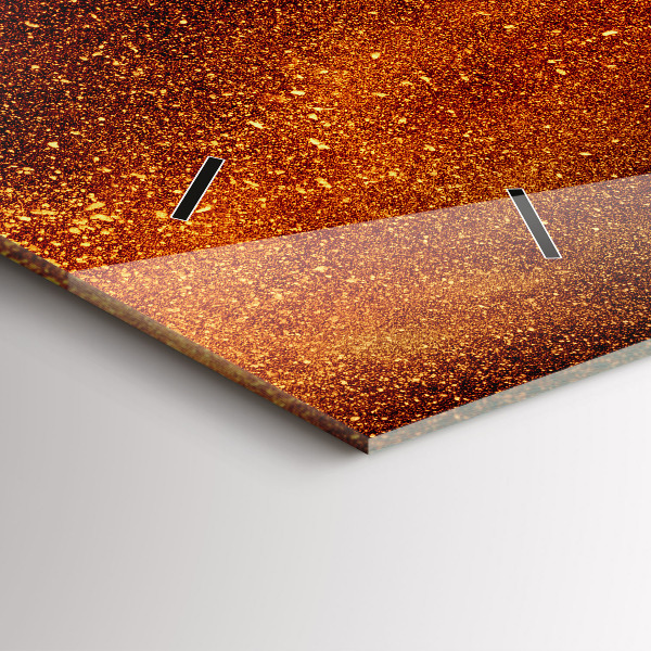 Reloj de cristal horizontal Pimientos picantes