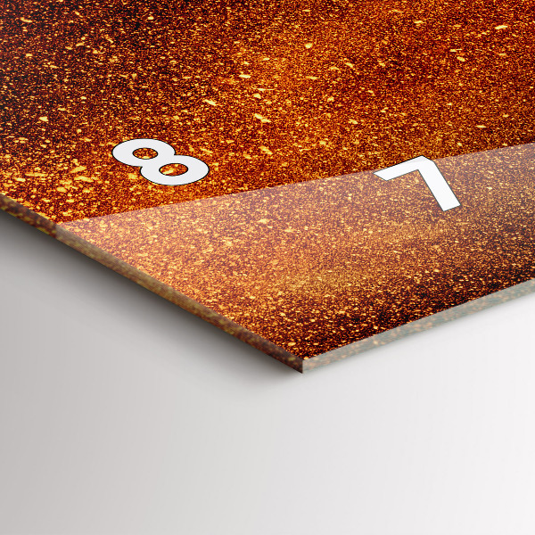 Reloj de cristal horizontal Pimientos picantes