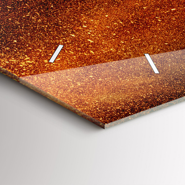 Reloj de cristal horizontal Pimientos picantes