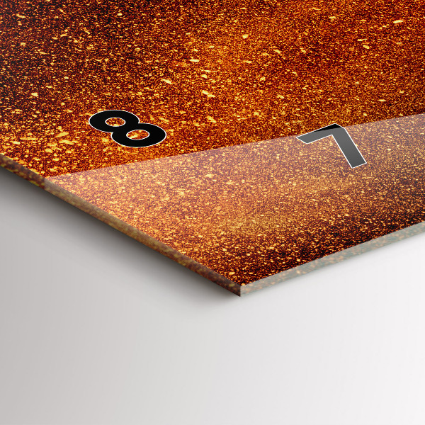 Reloj de cristal horizontal Pimientos picantes