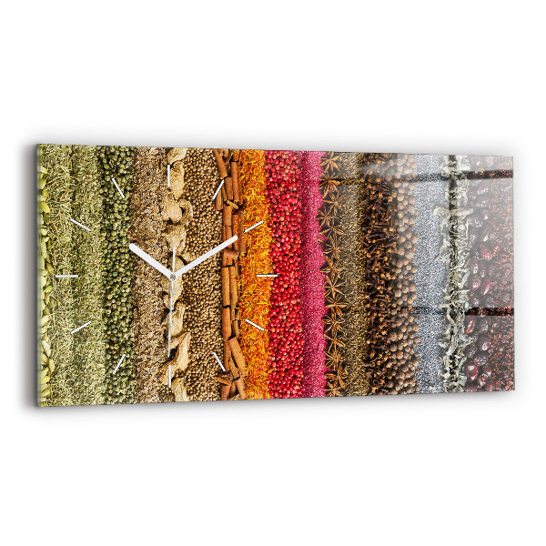 Reloj horizontal Filas de especias