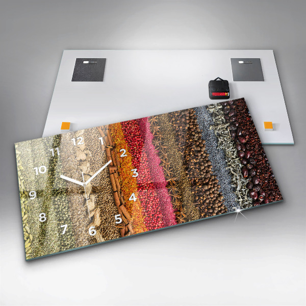 Reloj horizontal Filas de especias