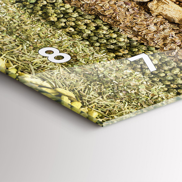 Reloj horizontal Filas de especias