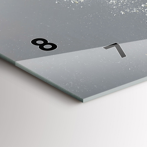 Reloj horizontal Cítricos en agua