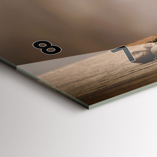 Reloj de cristal horizontal Taza de café