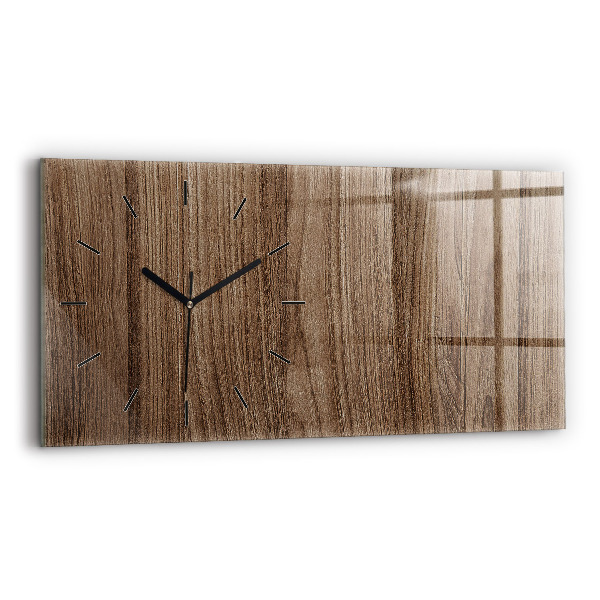 Reloj horizontal Madera oscura