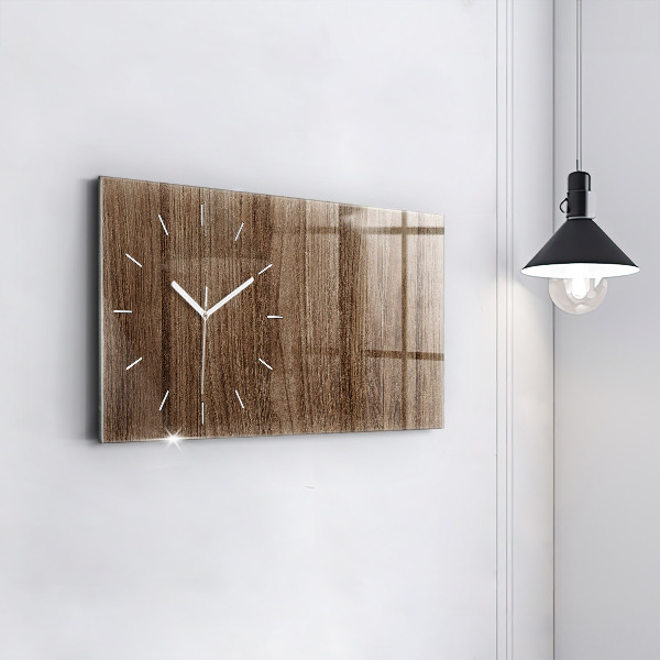 Reloj horizontal Madera oscura