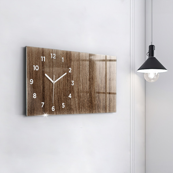 Reloj horizontal Madera oscura