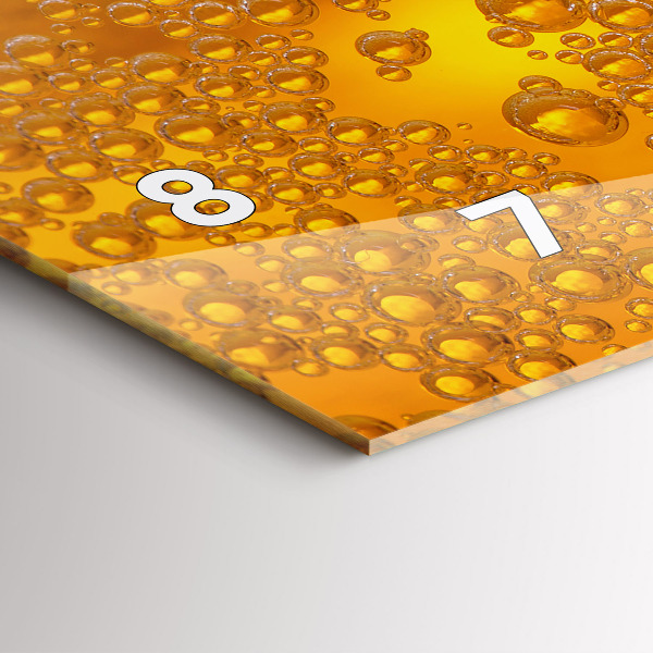 Reloj de cristal horizontal Cerveza