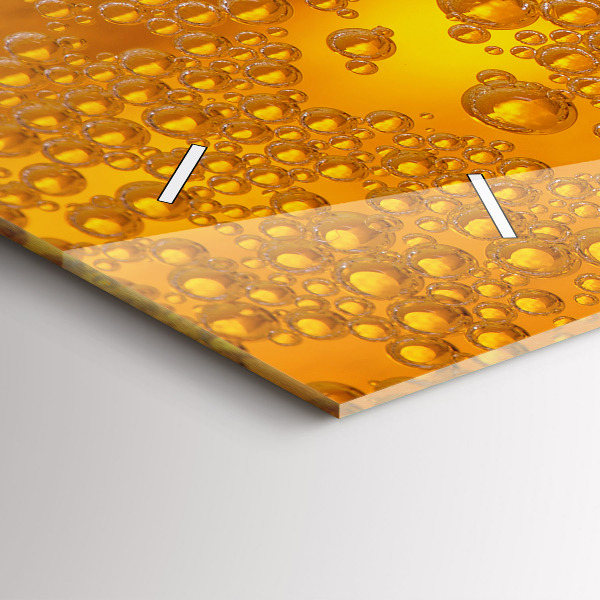 Reloj de cristal horizontal Cerveza