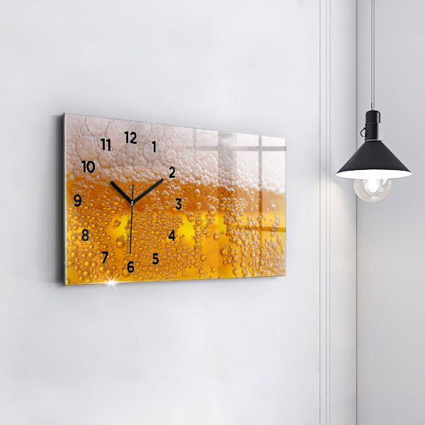 Reloj de cristal horizontal Cerveza