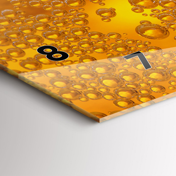 Reloj de cristal horizontal Cerveza