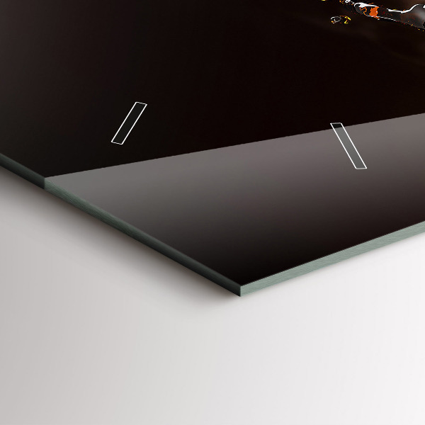 Reloj de cristal horizontal Café caliente