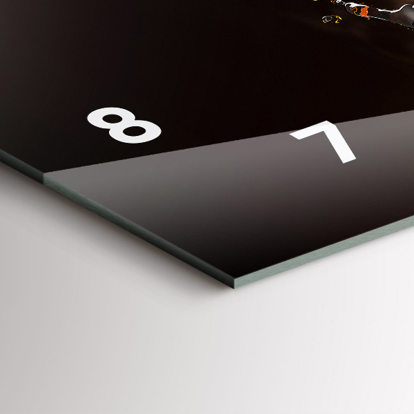 Reloj de cristal horizontal Café caliente