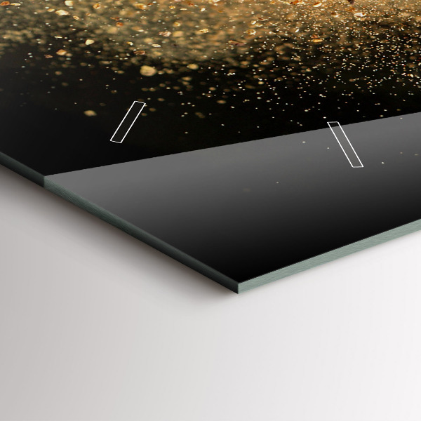 Reloj de cristal horizontal Especias esparcidas