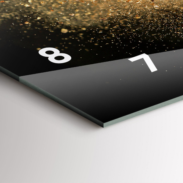 Reloj de cristal horizontal Especias esparcidas