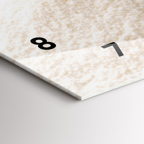 Reloj de cristal horizontal Harina