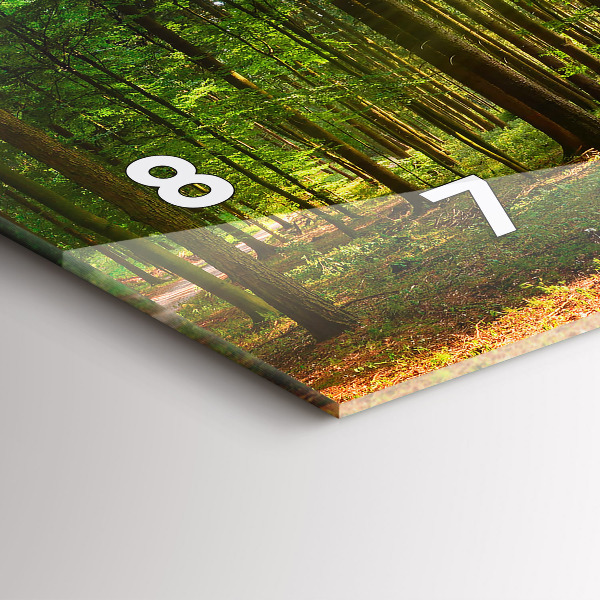 Reloj horizontal Amanecer en el bosque