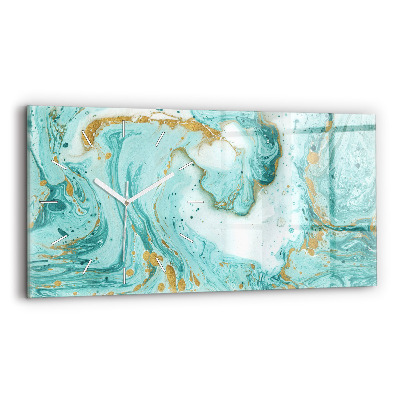 Reloj horizontal Textura de mármol