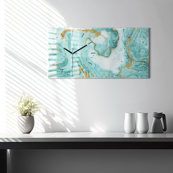 Reloj horizontal Textura de mármol