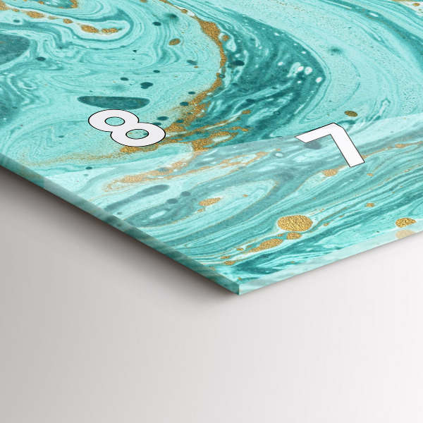 Reloj horizontal Textura de mármol