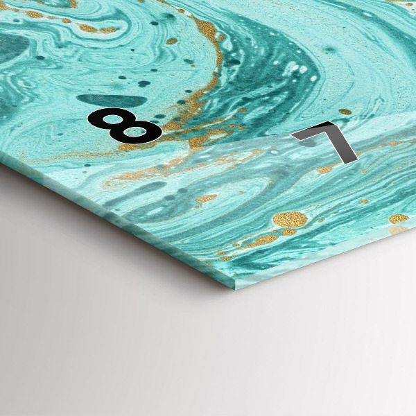 Reloj horizontal Textura de mármol