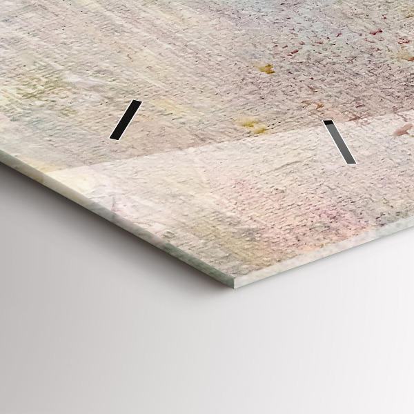 Reloj de cristal horizontal Abstracción pintada