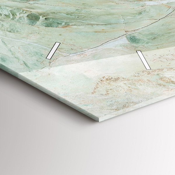 Reloj de cristal horizontal Textura de piedra de mármol