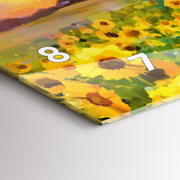 Reloj horizontal Campo de girasoles