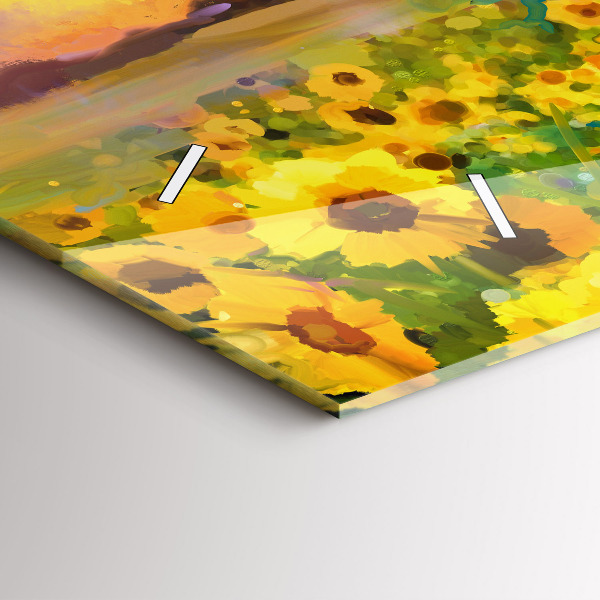 Reloj horizontal Campo de girasoles