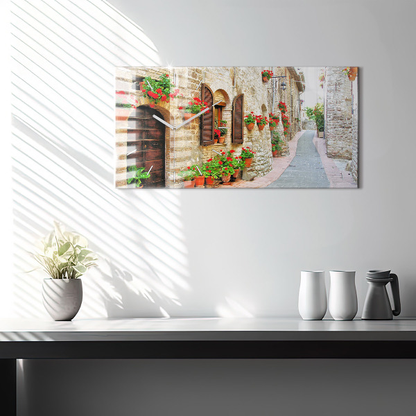 Reloj horizontal Calle pintoresca