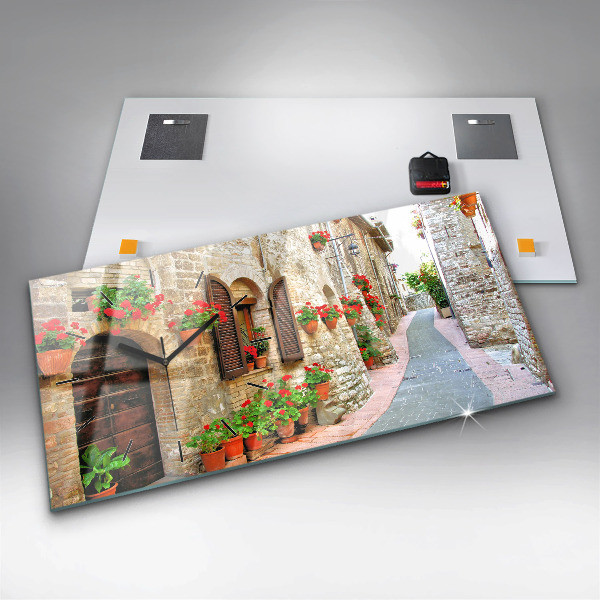 Reloj horizontal Calle pintoresca