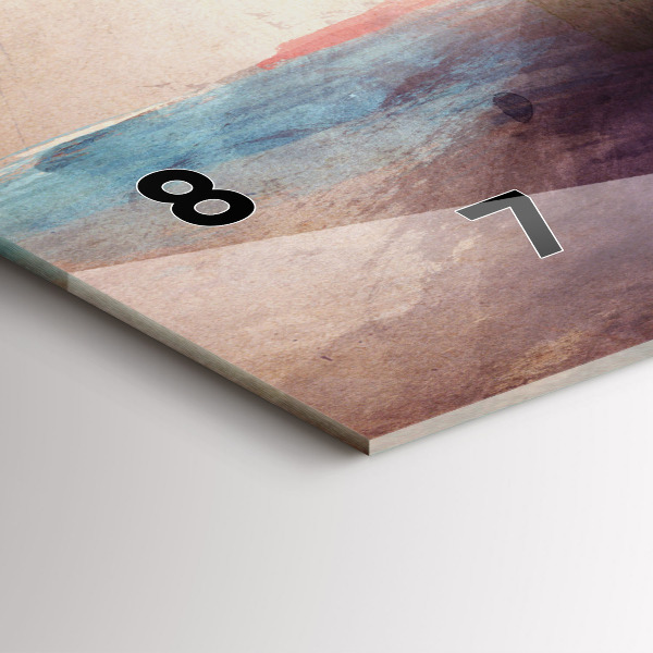 Reloj horizontal Retrato abstracto de una mujer