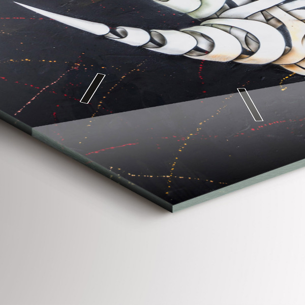 Reloj horizontal Rinoceronte abstracto