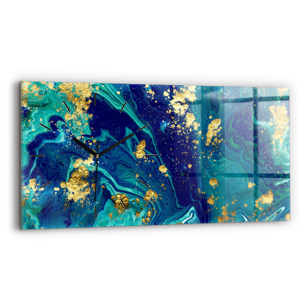 Reloj de cristal horizontal Abstracción moderna