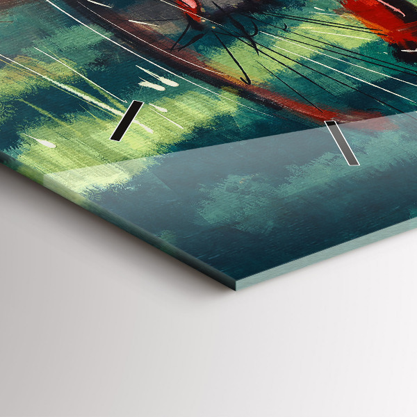 Reloj horizontal Bicicleta pintada