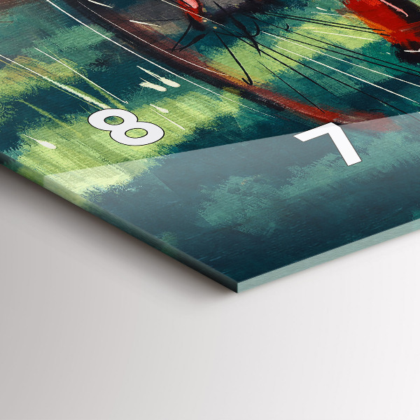 Reloj horizontal Bicicleta pintada