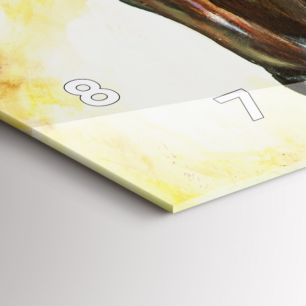 Reloj horizontal Dos caballos pintados