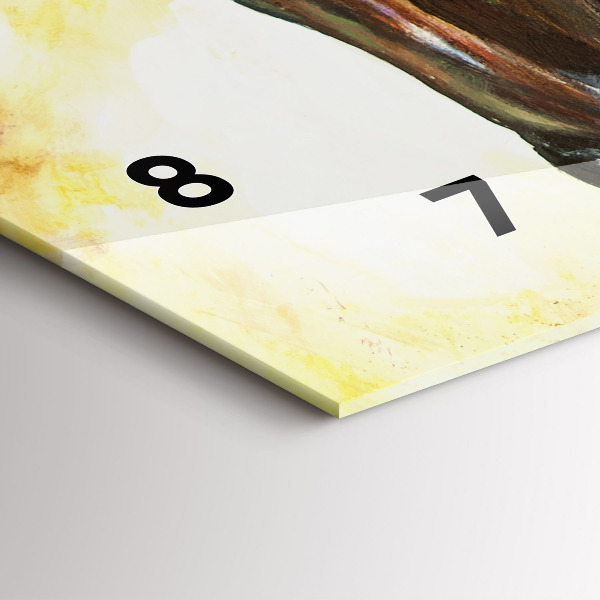 Reloj horizontal Dos caballos pintados