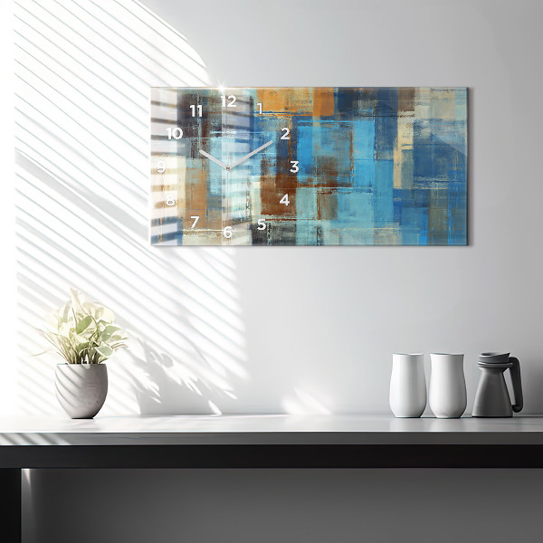 Reloj horizontal Fondo colorido - abstracto