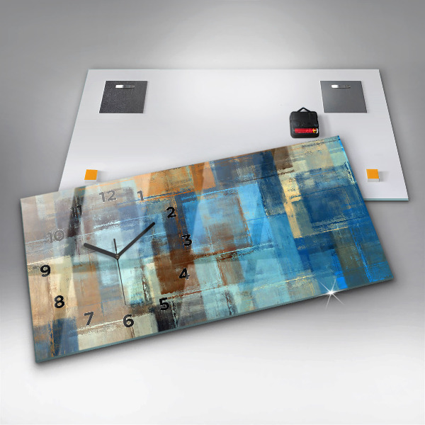 Reloj horizontal Fondo colorido - abstracto