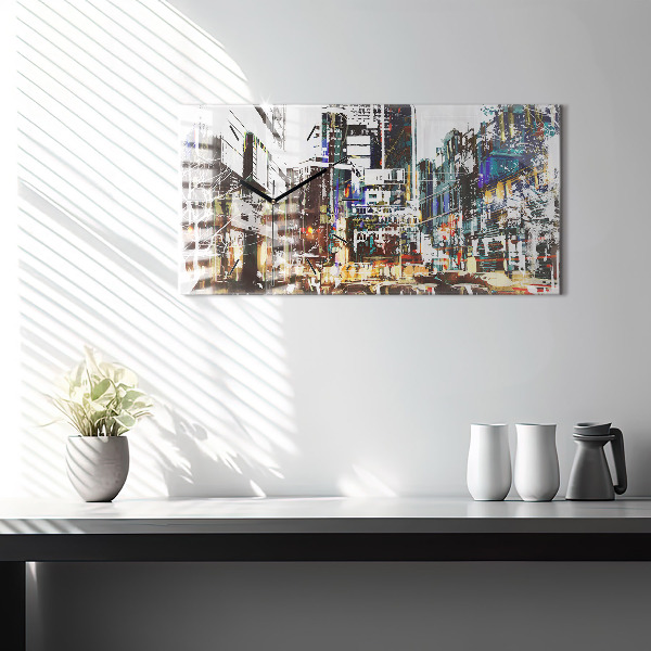 Reloj de cristal horizontal Nueva York