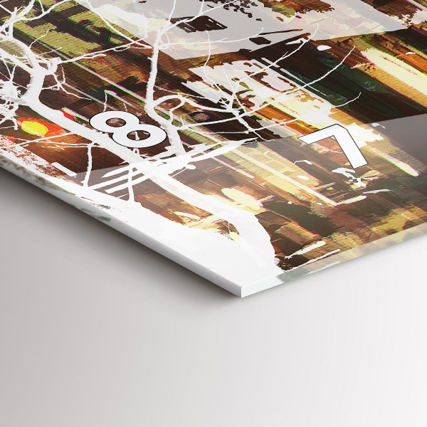 Reloj de cristal horizontal Nueva York